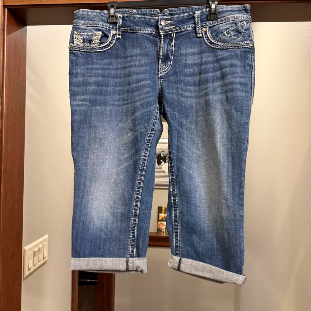 Vigoss Blue Cropped Women's Jeans
